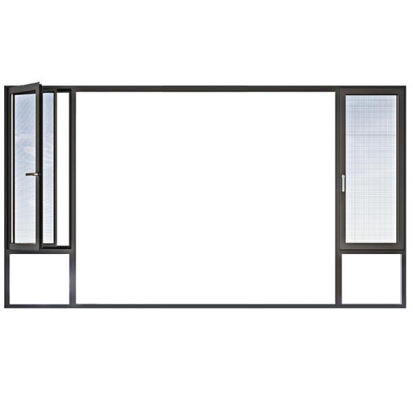 American Design House Project Double Glazed Balcony Aluminum Casement Windows