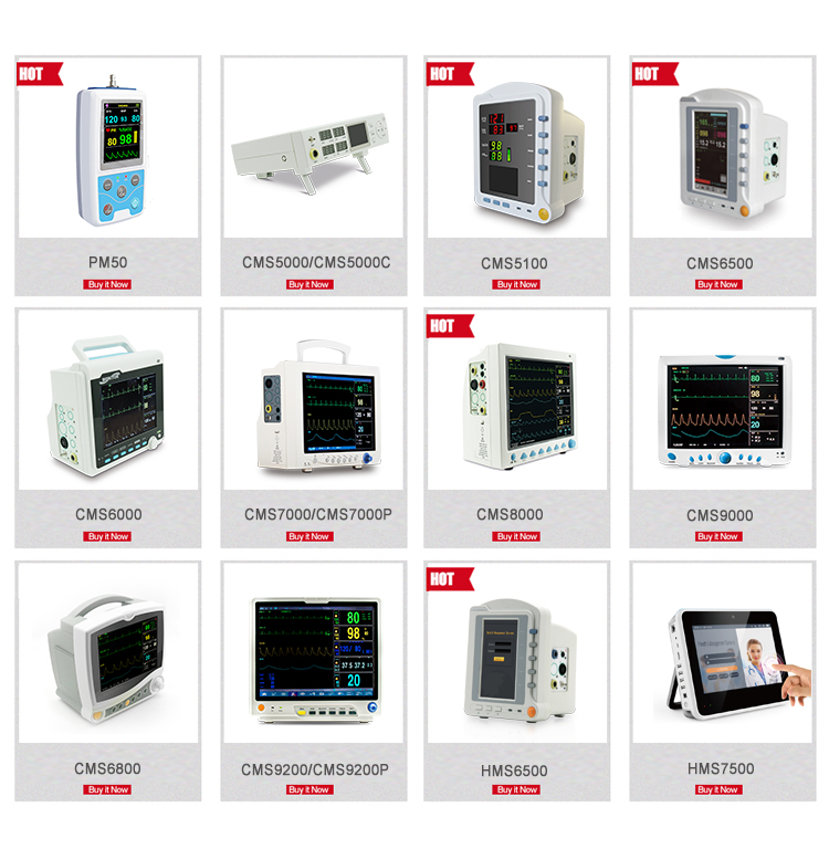 3 Parameter Etco2 Multi Parameter Patient Monitor Ambulance Patient Monitor