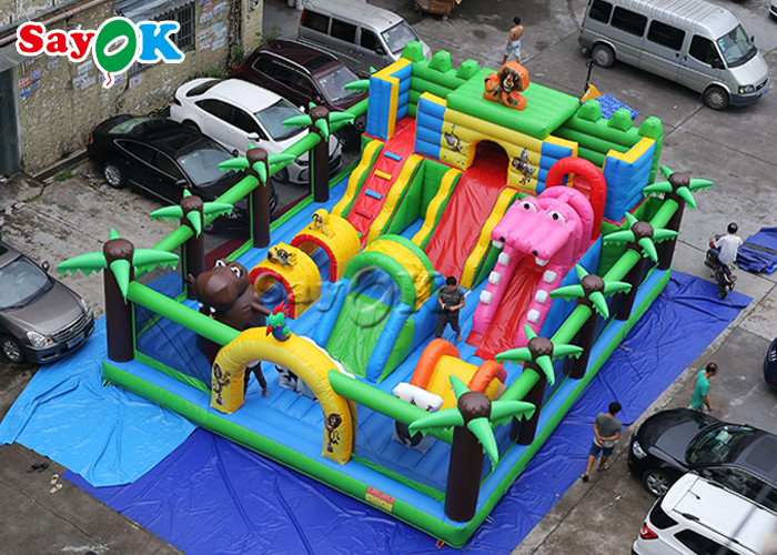 Waterproof Inflatable Playground Naughty Fort Castle Slide
