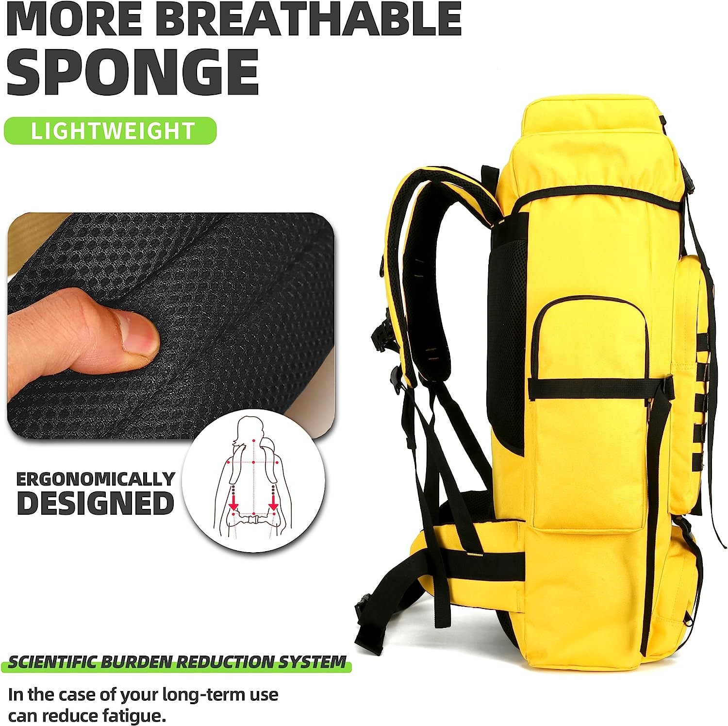 Military Tactical Backpack 70L Hiking Backpacks Men Women Molle Army Assault Pack Tactical Bag Rucksack