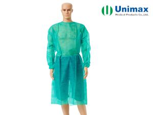 Wholesale Elastic Knitted Cuff 16gsm Non Woven Disposable Gown from china suppliers
