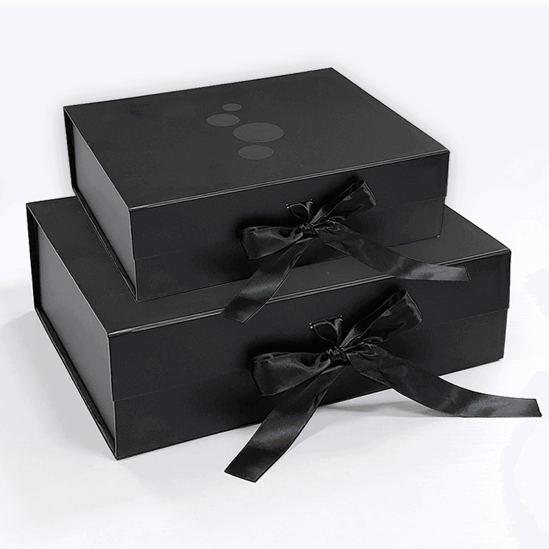 Custom Size Accepted Rectangle Cardboard Magnet Foldable Packaging Gift Box for Gifts