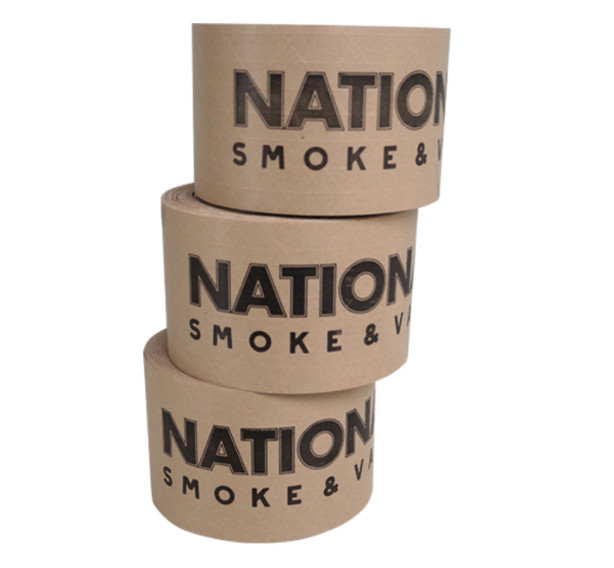 Eco Friendly Logo Printed Self Adhesive Kraft Paper Gummed Tape