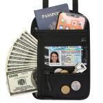TRAVEL ABROAD MULTI-FUNCTIONAL DOCUMENT BAG RFID COLLAR PASSPORT BAG PASSPORT