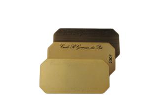 Wholesale High End Custom Logo Durable Original Brass CR80 Metal Business Cards from china suppliers