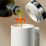 NEW 500 Ml/17oz Stainless Steel Lid Clear Vinegar And Olive Oil Bottle Dispenser