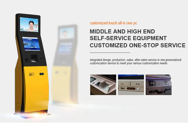 Government Service Terminal Bill Acceptor Ticket Self Service Kiosk