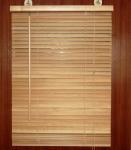 25mm 100% basswood venetian blinds for windows with steel headrail and wooden