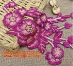 White Fabric Venice Floral Flower Motif Lace Trim Sew Applique Craft DIY