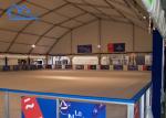 Custom Basketball Court Canopy Tent For Sports Event White Roof Polygonal Tent
