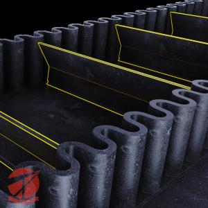 Wholesale Steep Angle Rubber Steel Cord Corrugated Sidewall Conveyor Blet from china suppliers