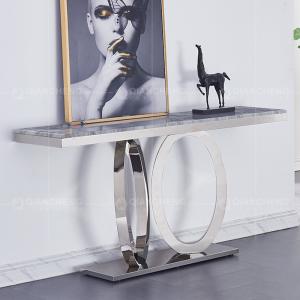 Wholesale Stable 20mm SS Console Table European Style Grey Marble Top from china suppliers