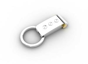 Wholesale Tagor Jewelry Top Quality Trendy Classic Men's Gift 316L Stainless Steel Key Chains ADK41 from china suppliers