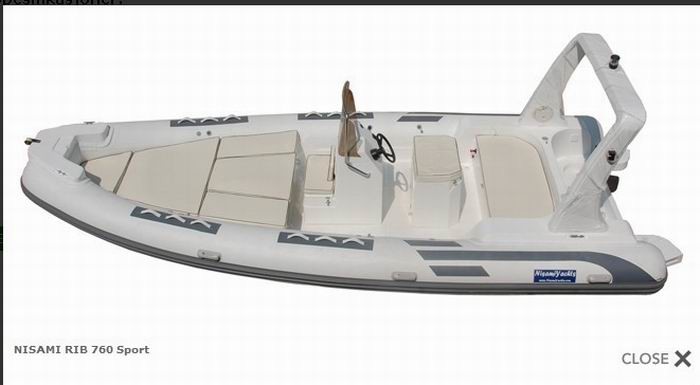 15 Persons Inflatable Rib Boat Abrasion Resistance 25 Ft Orca Hypalon All Colors