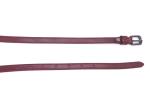Womens Genuine Cowhide Leather Belt Thin Vintage In Red Color