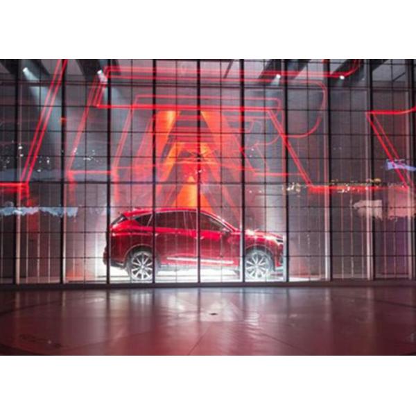 SMD Aluminium Alloy Outdoor Transparent Led Display Full Color 500*1000mm