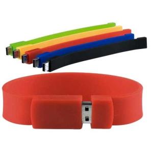 Wholesale Silicone Bracelet Usb Flash Memory , 4GB Wristband High Capacity Flash Drive from china suppliers