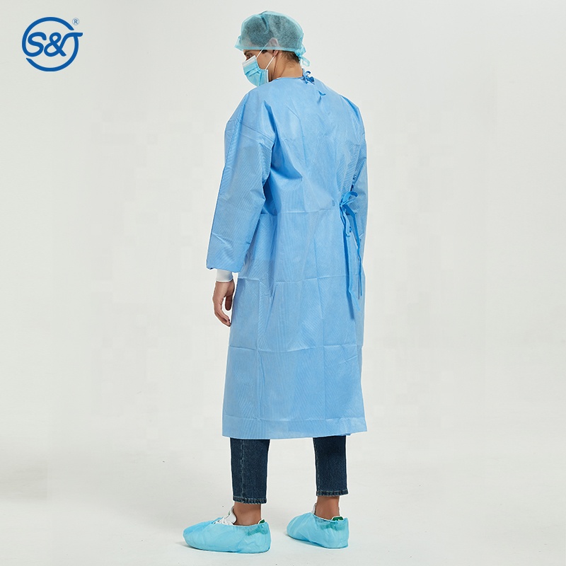 Front Zip Disposable Protective Coverall Non Woven Disposable Coverall With Hood