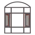 Level 8 Air Tightness Aluminum Casement House Windows with 304 Stainless Steel