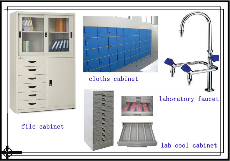 Modern Science Lab Benches Blue Strong With Steel And Wood Material