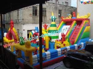 Wholesale Commercial Large 0.55mm PVC Inflatable Giant Amusement Park Funcity Equipments For Kids Funny from china suppliers