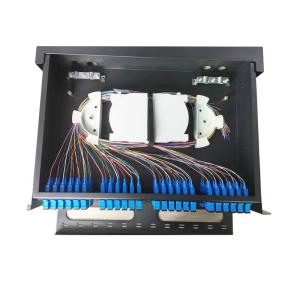 Wholesale Rack Mounted MPO/MTP Fiber Optic Patch Panel 2U 3U 19 Inch 48/96 Fiber SPECC Material from china suppliers