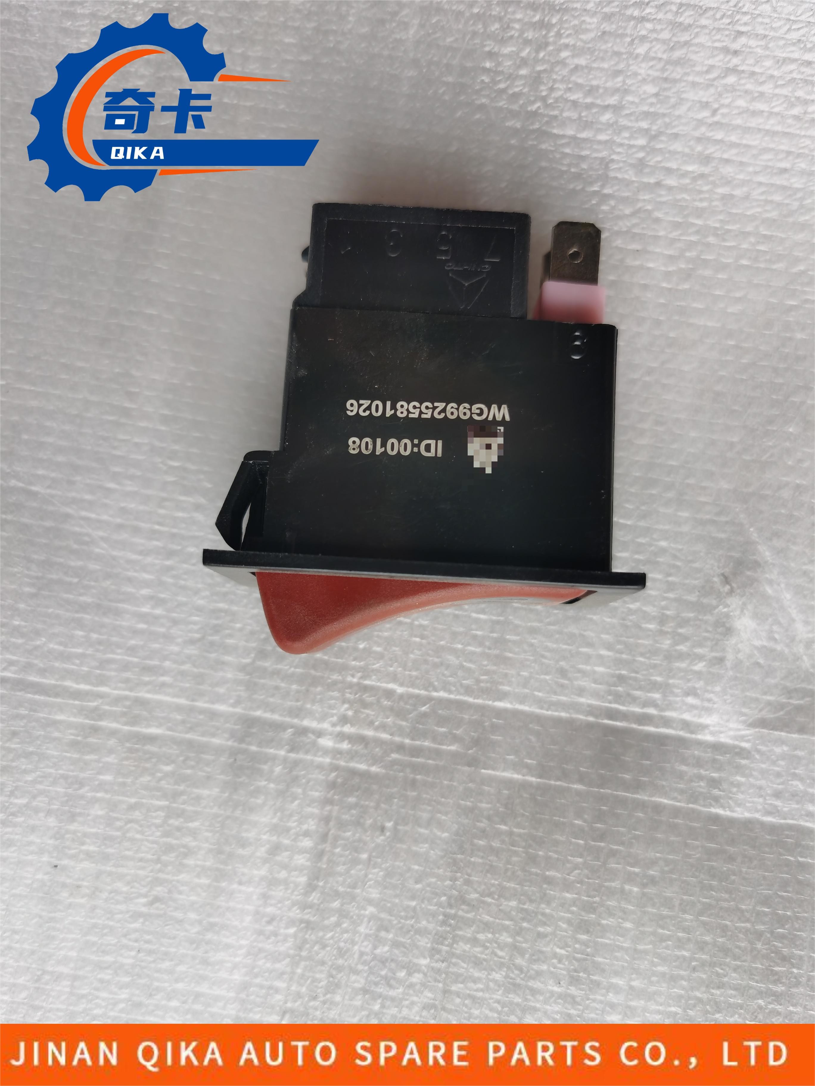 Plastic Black Wheel Difference Switch Howo Truck Spare Parts Wg9925581026
