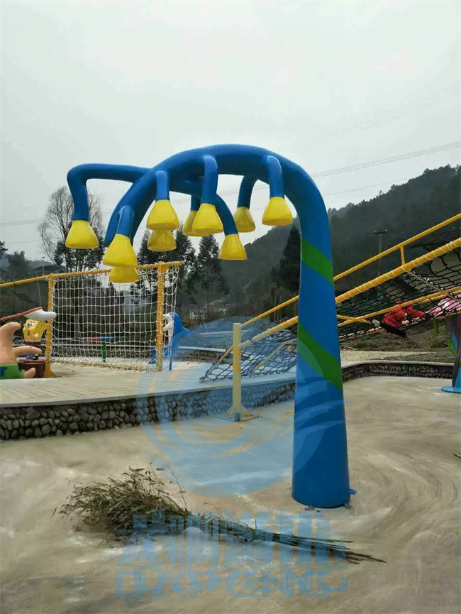 Kids Splash Zone Fiberglass Wine Shower Water Jet, Aqua Spray Park Elements