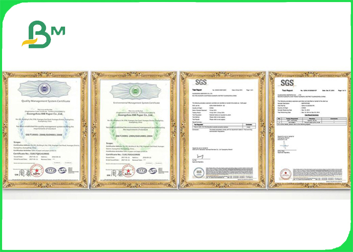 Eco friendly Waterproof 120g -240g Stone Paper For Food Packing