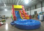 Best sale rainbow inflatable water slide bright colour inflatable slide with