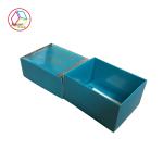 Navy Color Fancy Cardboard Gift Boxes Gold Foil Stamping OEM Service