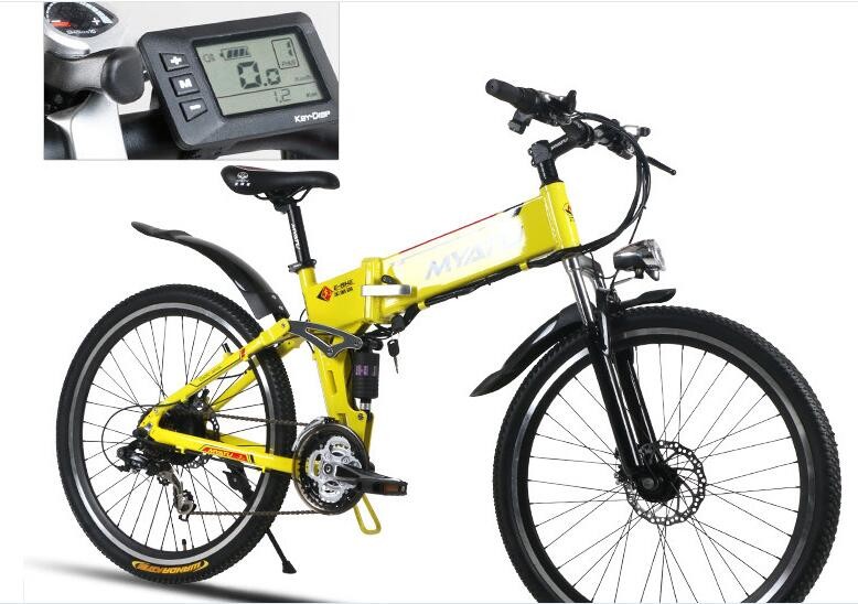 Lightweight Aluminum 350 Watt 26 Inch Folding Electric Bike