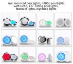 Fiberglass 2 Inch 12V Swimming Pool Lights Fixture LED SMD2835