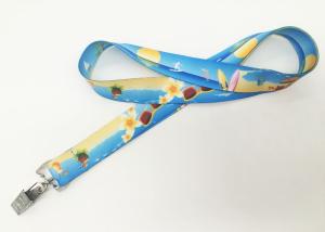 Wholesale Blue Events School Trade Show Lanyards Embroidery Logo Available from china suppliers