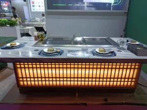 Wholesale Commercial Alloy Steel Teppanyaki Grill Table With Electrostatic Fume Purifier from china suppliers