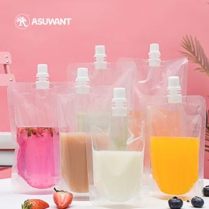 Wholesale Moisture Proof Clear Spout Pouch Water Packaging Liquid Spout Bags from china suppliers