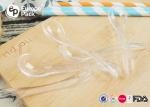 Snace Dessert Transparent Plastic Ice Cream Spoons For Children