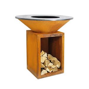 Wholesale Tepanyaki Table Outdoor Cooking Bbq Grill Weathering Steel For Garden from china suppliers