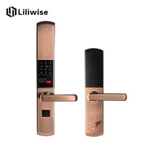 Wholesale OEM / ODM Fingerprint Sliding Door Lock , Password Touch Screen Door Lock from china suppliers