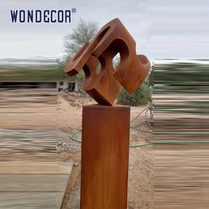 Wholesale Outdoor Garden Metal Art Alien Geometry Weather Resistant Steel Sculpture from china suppliers