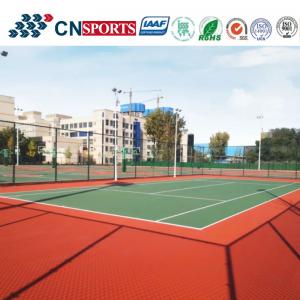 Wholesale Waterproof Spu Coating Acrylic Paint Rubber Sports Flooring For Professional Tennis Court from china suppliers