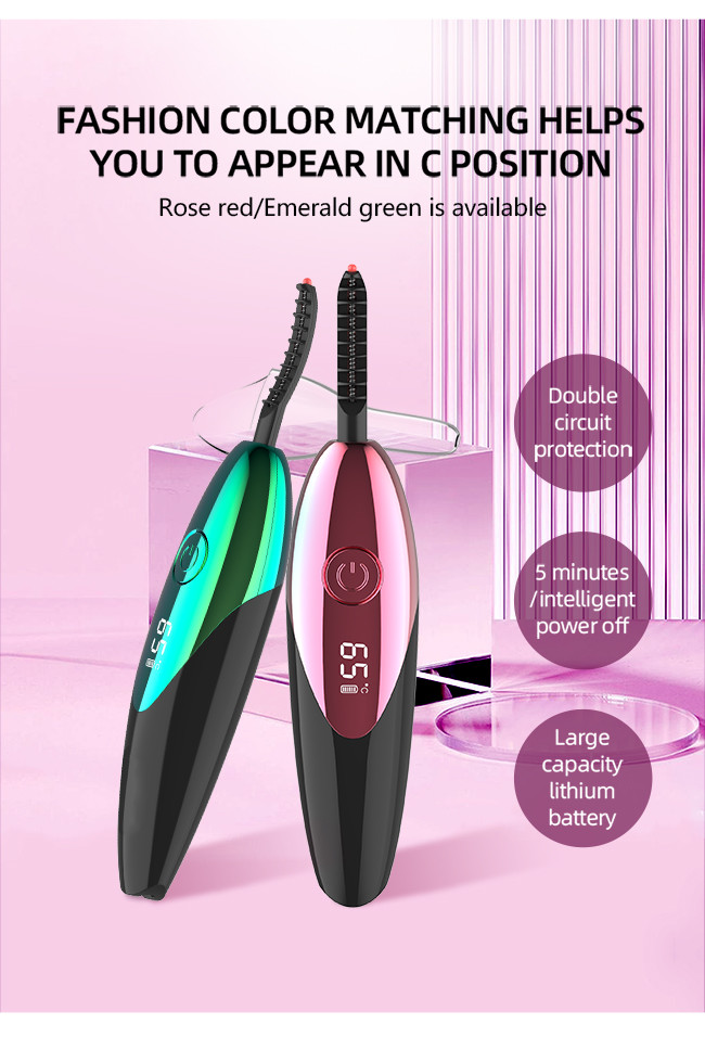 Painless Pen Shape 65 Degree 5V Heated Eyelash Curler
