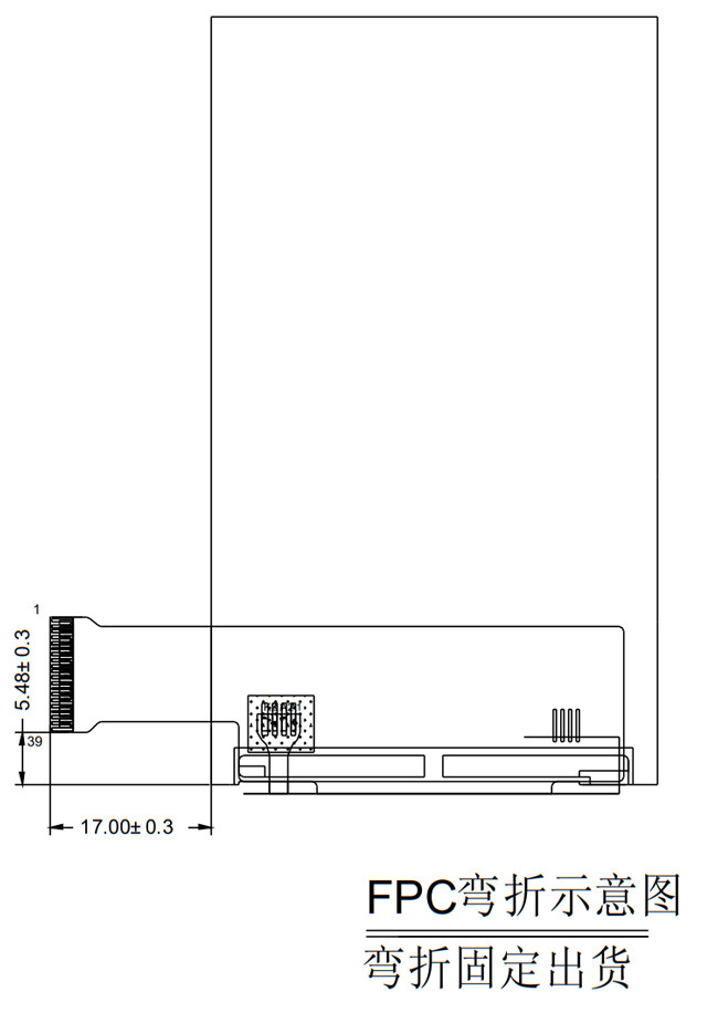 480x800 IPS 3.2" inch TFT LCD Display Module RGB Interface 39 Pin