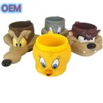 Custom 3d Plastic Cartoon Animal Ice Cream Cup OEM Design 3d Anime Cup