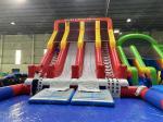 Outdoor Huge Bounce House Adult Kids Pvc Slide With Pool Inflatable Water Park