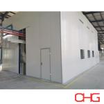 Industrial Powder Coating Booth Stainless Steel PP Carbon Steel Powder Paint