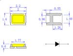 High Lumen 2016 3v 60ma 6500k SMD Led Lamp Chip Light Led 26-28lm
