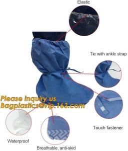 Wholesale Waterproof green disposable PE shoe cover plastic overshoes,Hospital Using Disposable PP Non Woven Shoe Cover Medical Sh from china suppliers