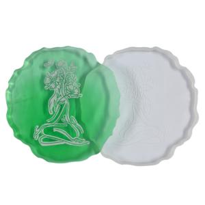 Wholesale Irregular Shape Silicone Resin Mold Poxy Jewelry 3D Coaster Moulds from china suppliers