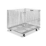 Safety Galvanized Storage Wire Mesh Container Metal Storage Cage For Supermarket